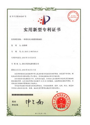 專利:帶有滅火裝置的集成灶
